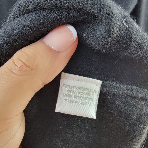 Charter Club 2-PLY 100% Cashmere Black Classic Turtleneck Sweater Size L - Picture 4 of 7